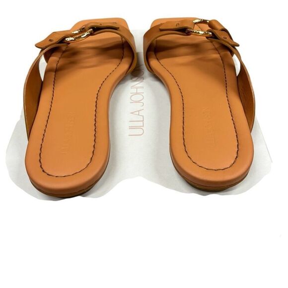 Ulla Johnson Women's Ring Leather Sandals in Pecan Brown NWB Size 40 - Picture 4 of 9
